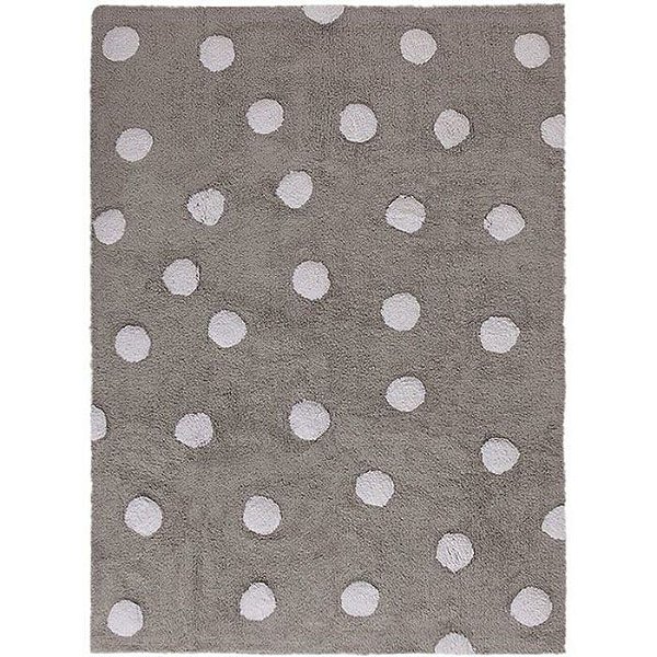 Tapete Infantil 1,20 X 1,60 Lorena Canals  Topos Cinza