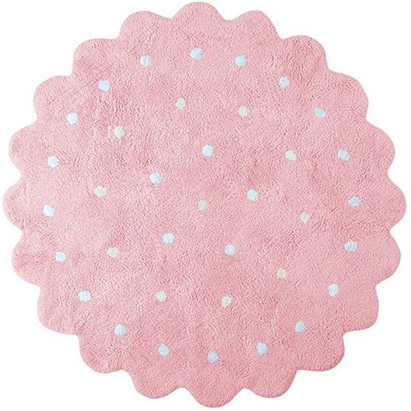 Tapete Infantil 1,40 de Diâmetro Lorena Canals Galletita Rosa