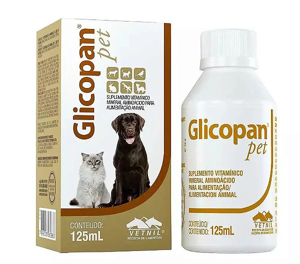 Glicopan Pet 125 ml Vetnil - Suplemento Vitaminico