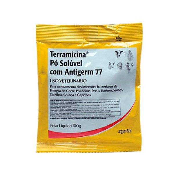 Terramicina Pó Solúvel com Antigerm 77 - 100 g