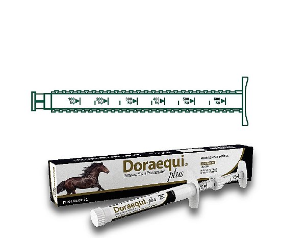 Doraequi Plus Pasta Vetnil 7g – Vermífugo para Equinos