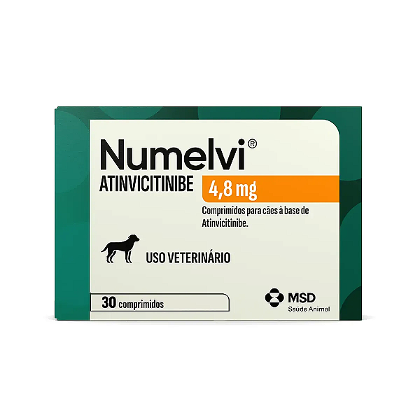 Numelvi 4,8 mg MSD 30 Comprimidos – Tratamento da Coceira em Cães