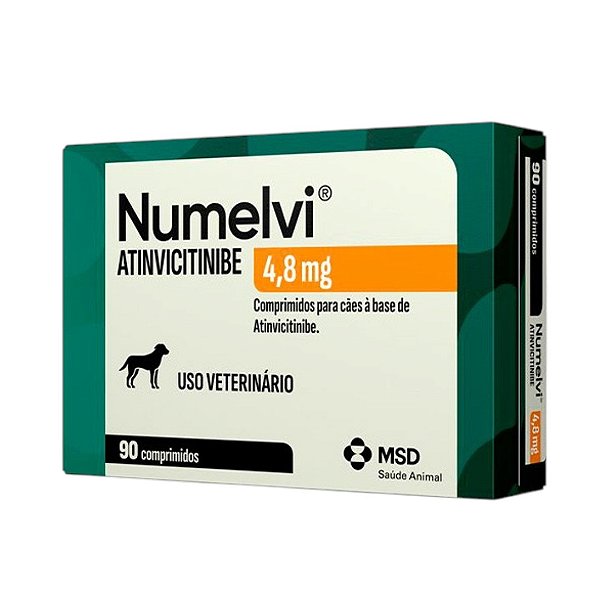 Numelvi 4,8 mg MSD 90 Comprimidos – Tratamento da Coceira em Cães