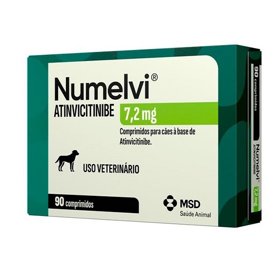 Numelvi 7,2 mg MSD 90 Comprimidos – Tratamento da Coceira em Cães