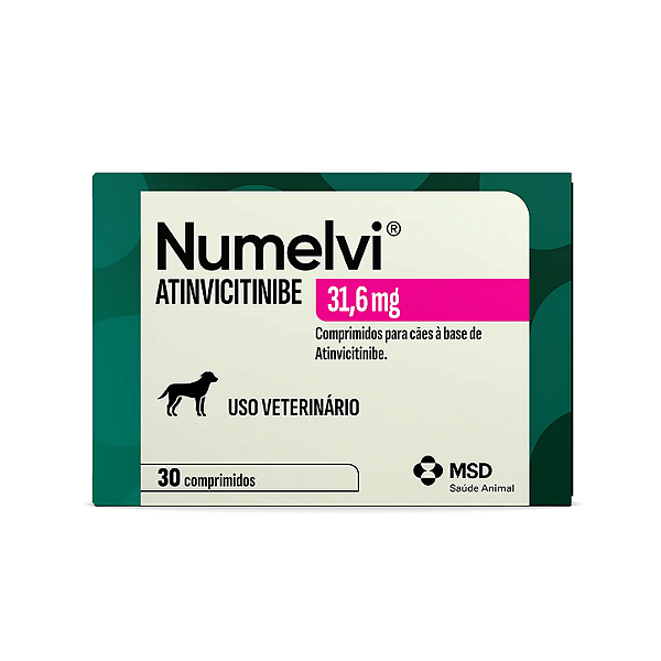 Numelvi 31,6 mg MSD 30 Comprimidos – Tratamento da Coceira em Cães