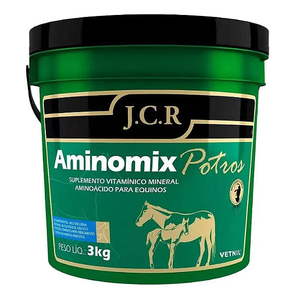 Aminomix Potros JCR 3 kg Vetnil - Suplemento para Crescimento