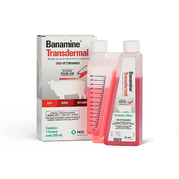 Banamine Transdermal Anti-inflamatório para Bovinos 250 mL