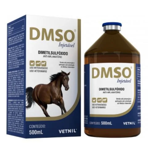 DMSO Injetável Anti-inflamatório e Analgésico Vetnil 500 mL