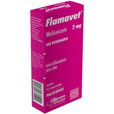 Flamavet Agener União 2 mg para Cães - 10 Comprimidos