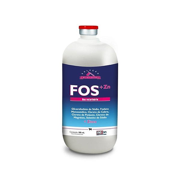 FOS + Zn Noxon Suplemento Mineral Injetável para Bovinos - 100 ml