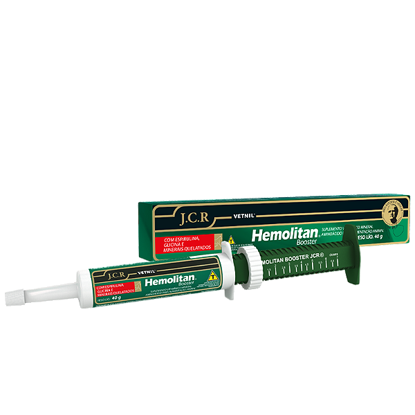 Hemolitan Booster JCR Vetnil Pasta para Equinos - 40 g
