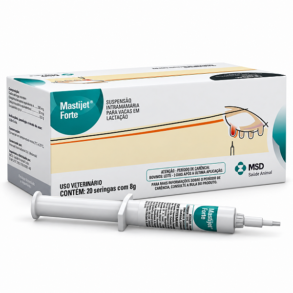 Mastijet Forte MSD Seringa Intramamária 8 g