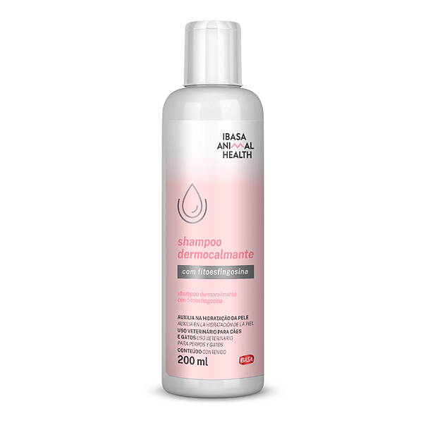 Shampoo Dermocalmante Ibasa Animal Health 200 mL - Cães e Gatos