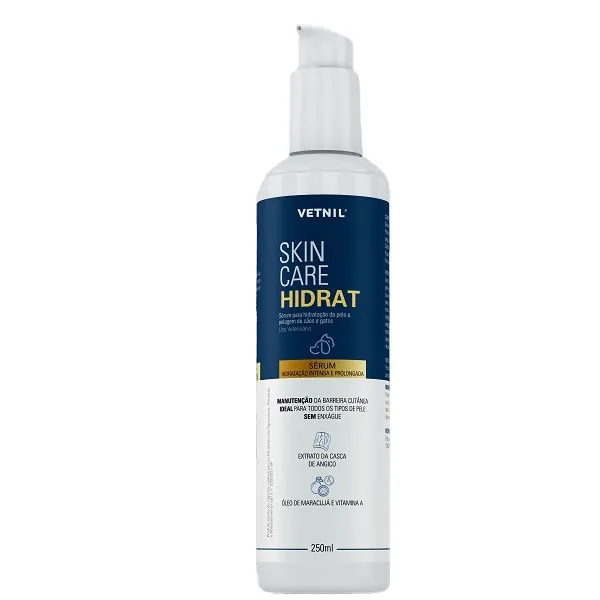 Skin Care Hidrat Vetnil 250 mL - Sérum Hidratante para Cães e Gatos