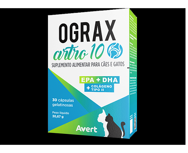Ograx Artro 10 Avert 30 Cápsulas - Suplemento Articular