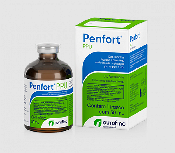 Penfort PPU Ourofino 50 ml Antibiótico Injetável