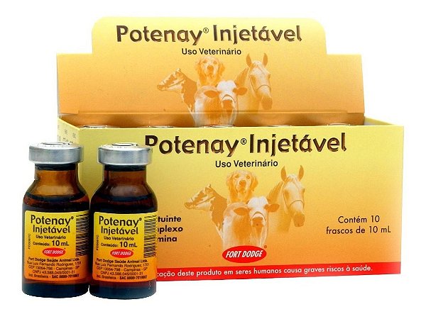 Potenay Injetavel 10ml - Caixa  c/ 10 Frascos