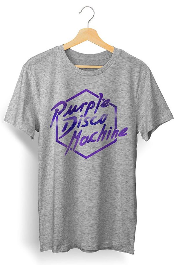 Camiseta unisex cinza mescla "PURPLE DISCO MACHINE" - FreakCatt -  Camisetas, Moletons, Ecobags e Quadros