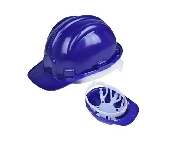 CAPACETE DE SEGURANÇA COM CARNEIRA CLASSE B PLASTCOR ( OBRA )
