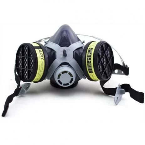 Máscara respirador facial alltec com 2 filtros VOGA ( vapores e gases )