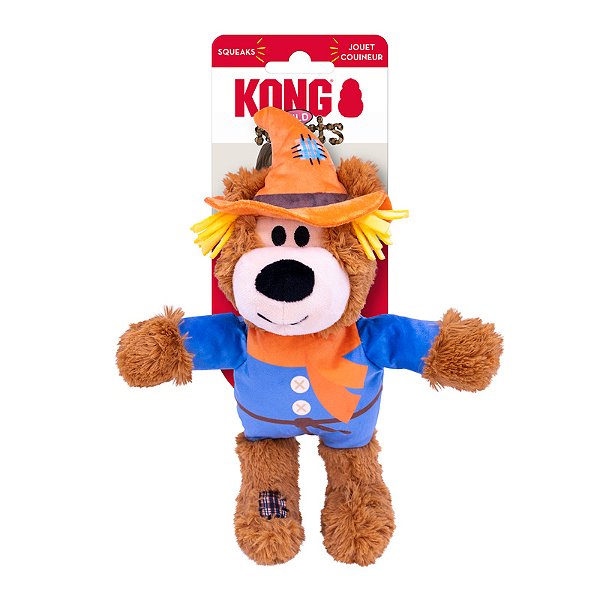 KONG Halloween Wild Knots Sacarecrw Bear