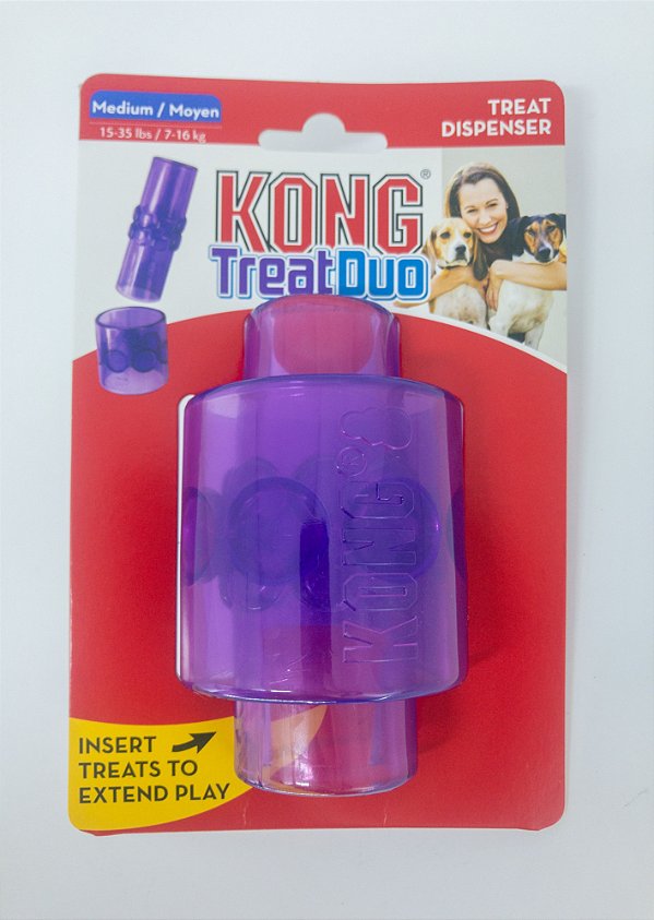 Kong Treat Dispenser Duo Dog Toy Medium