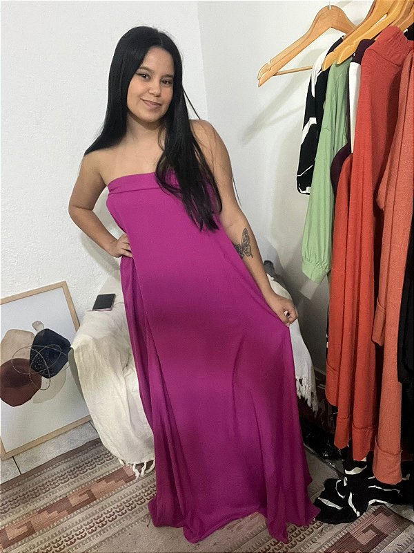 vestido tomara que caia
