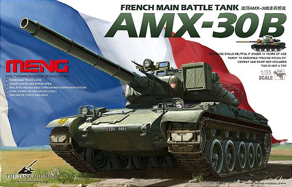 Miniatura de Tanque AMX-30B 1/35 Meng