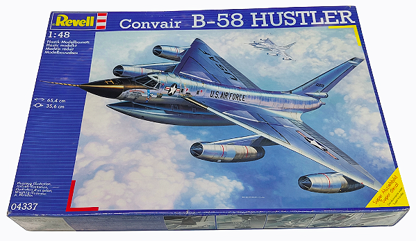 Miniatura do Bombardeiro Americano B-58 Hustler 1/48 Revell