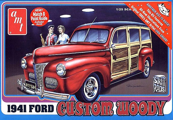 Ford Custom Wood 1941 1/25 AMT