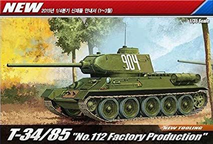 T-34/85 "112 FACTORY PRODUCTION" 1/35 Academy