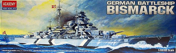 Navio Bismarck 1/800 Academy