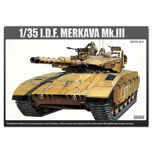 Tanque de Guerra Israelense Merkava Mk.III 1/35 Academy