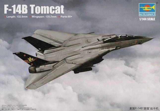 Caça Naval Americano F-14B Tomcat 1/144 Trumpeter