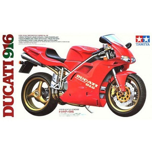 Motocicleta Italiana Ducati 916 1/12 Tamiya