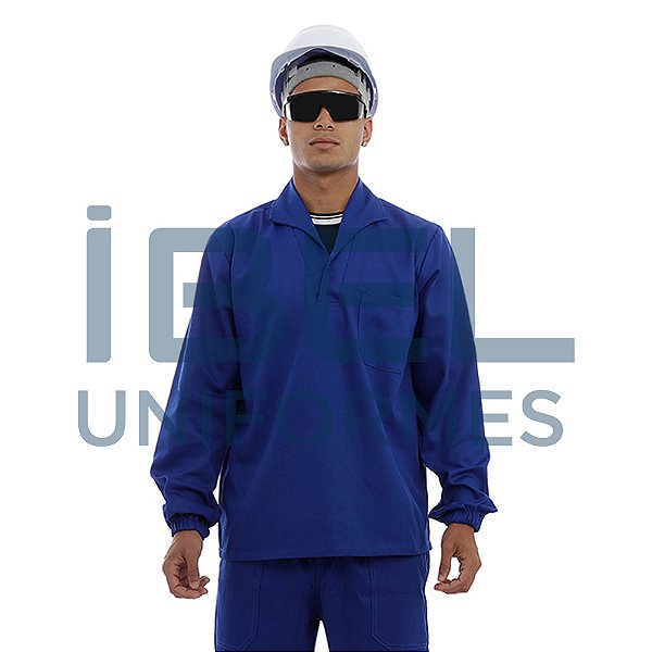 Camisa Gola Italiana - Azul Royal