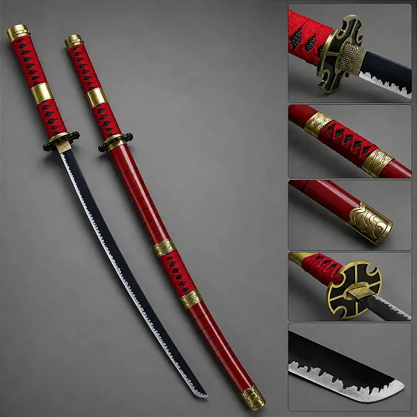 Katana Sandai Kitetsu - Zoro One Piece | Lâmina em Metal