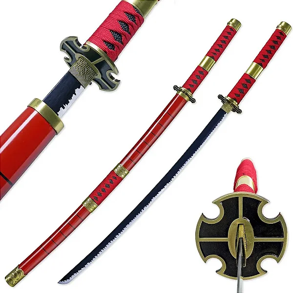 Katana Sandai Kitetsu -  Zoro One Piece | Lâmina em Metal