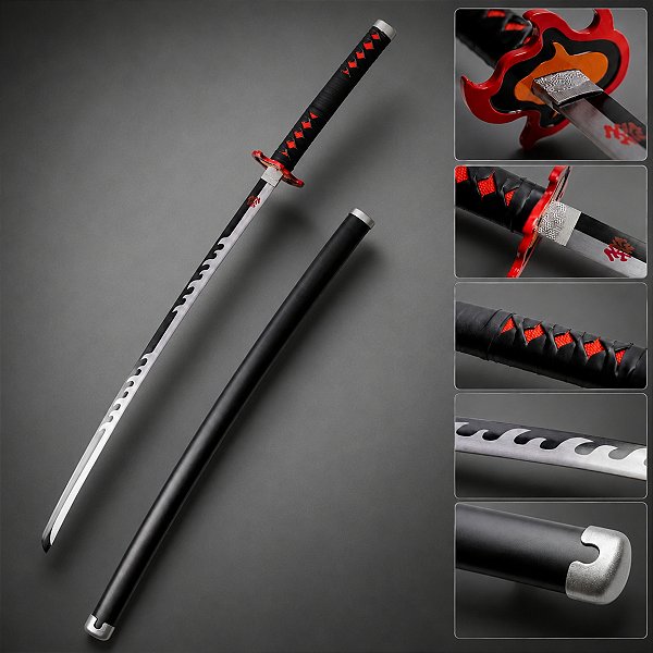 Katana Tanjiro V2 - Demon Slayer | Lâmina em Metal