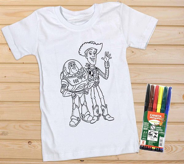 Pinte e Lave - Toy Story Wood e Buzz