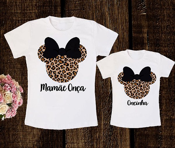 Kit Mãe e Filha Minnie Onça