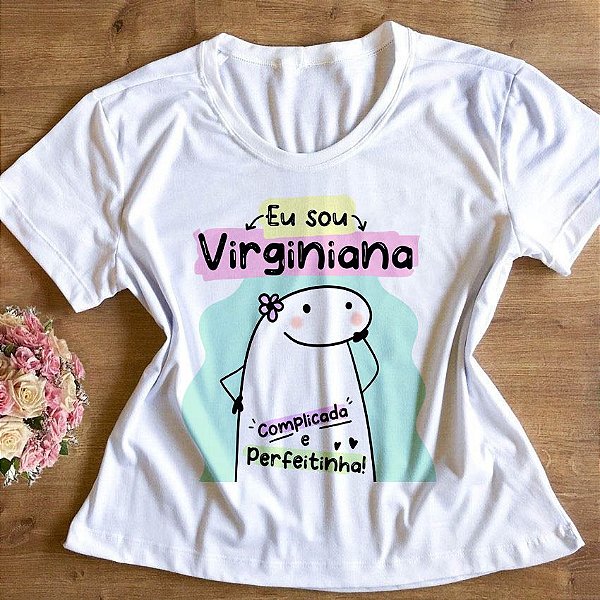 T-shirt Feminina Desenho Signo de Virgem Alta Definição