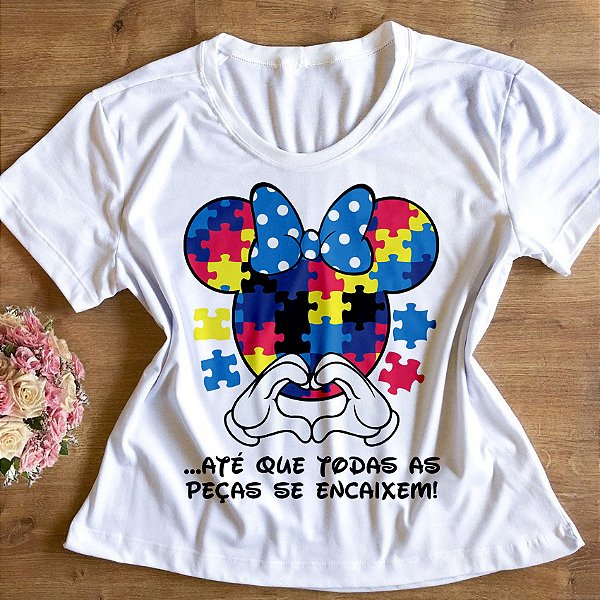 T-Shirt - Autismo todas as peças se encaixam