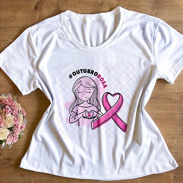 T-Shirt - Outubro Rosa Coração