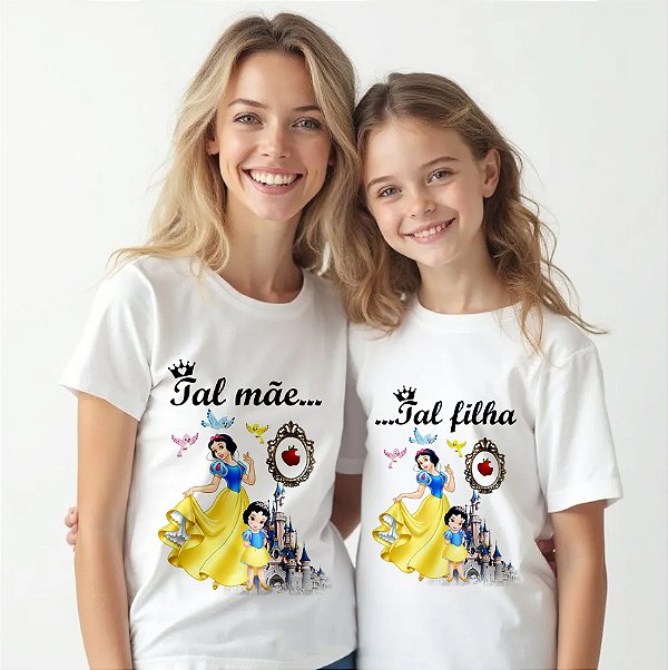 Kit Mãe e Filha Branca de Neve