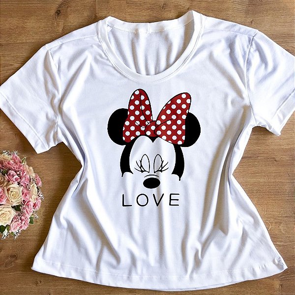 T-Shirt Juvenil Minnie Laço - Comprar em Atual Malhas