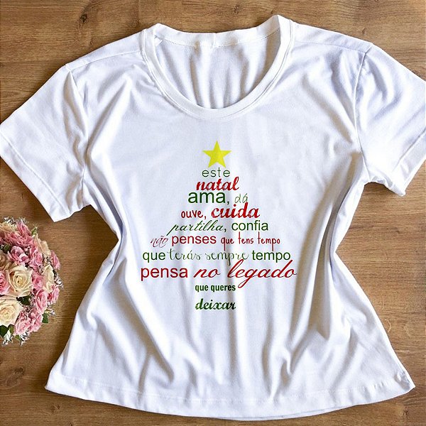 T-Shirt - Natal - Árvore de Palavras