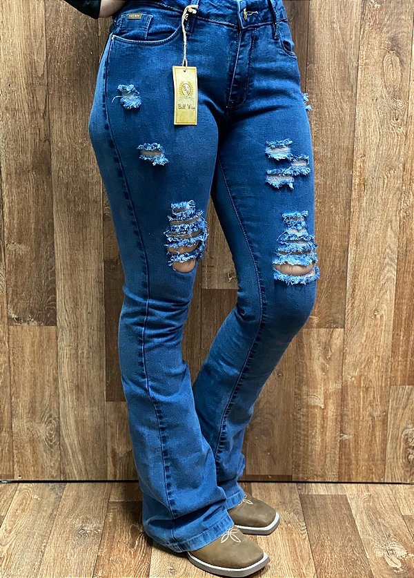 calça jeans feminina country