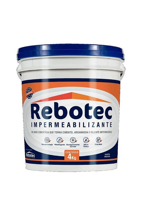 Rebotec 4 Kg Original Impermeabilizante Nanotécnico