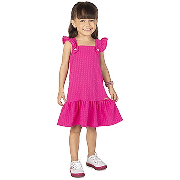 Vestido Infantil Rosa Criança - Loja Tatu de Boa!